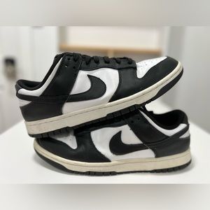 Pre-Owned NIKE DUNK LOW BLACK WHITE PANDA MEN DD1391-100